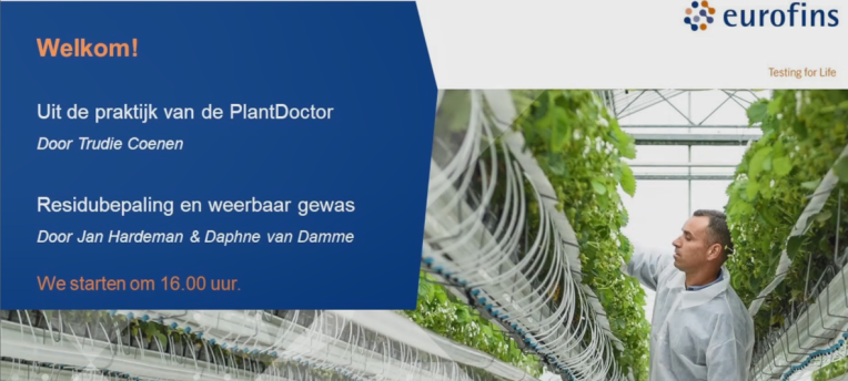 Webinar Horti PlantDoctor en Residubepaling